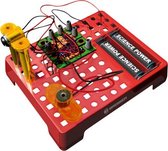 elektrotechnische set junior 13 cm staal rood 15-delig