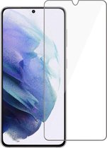 Screenprotector geschikt voor Samsung Galaxy S21 FE - Screen Protector Glas Beschermglas