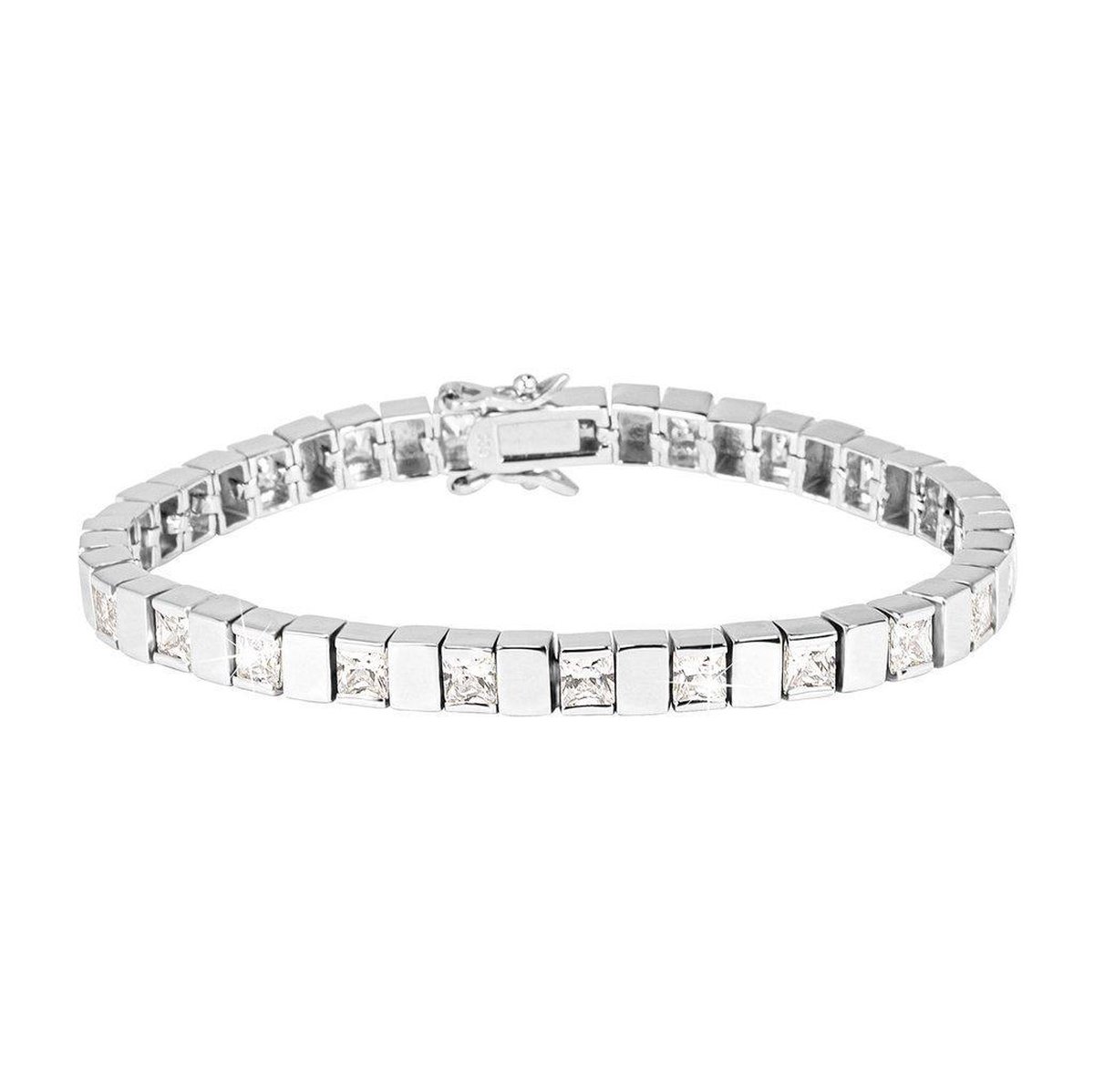 Di Lusso - Armband Lucia - Zirkonia - Zilver 925 - Dames - 19 cm