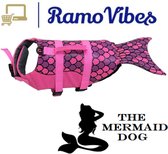 TheMermaidDog™ | Reddings/Zwemvest voor Honden – Roze – Extra Large (Geschikt voor Honden tot 40 kg)