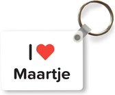 Sleutelhanger - I love - Maartje - Meisje - Uitdeelcadeautjes - Plastic