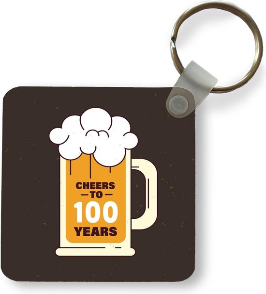 Sleutelhanger - Uitdeelcadeautjes - Jubileum - 100 Jaar - Bier - Plastic