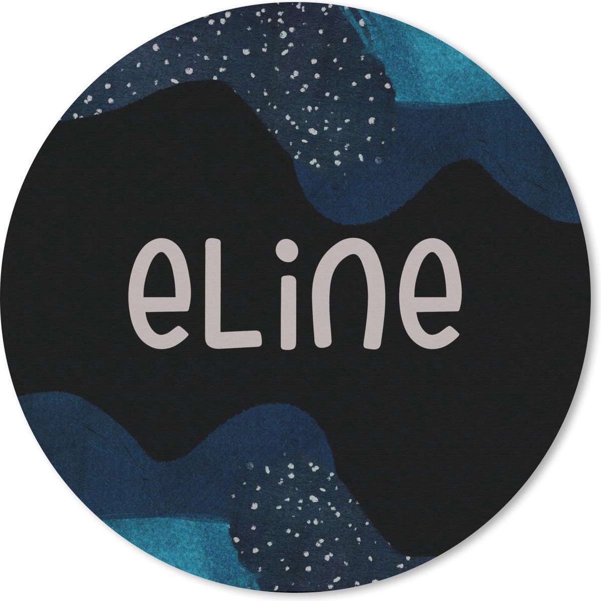 Muismat rond 30x30 cm - Mousepad Eline - Pastel - Meisje - Ronde muismatten
