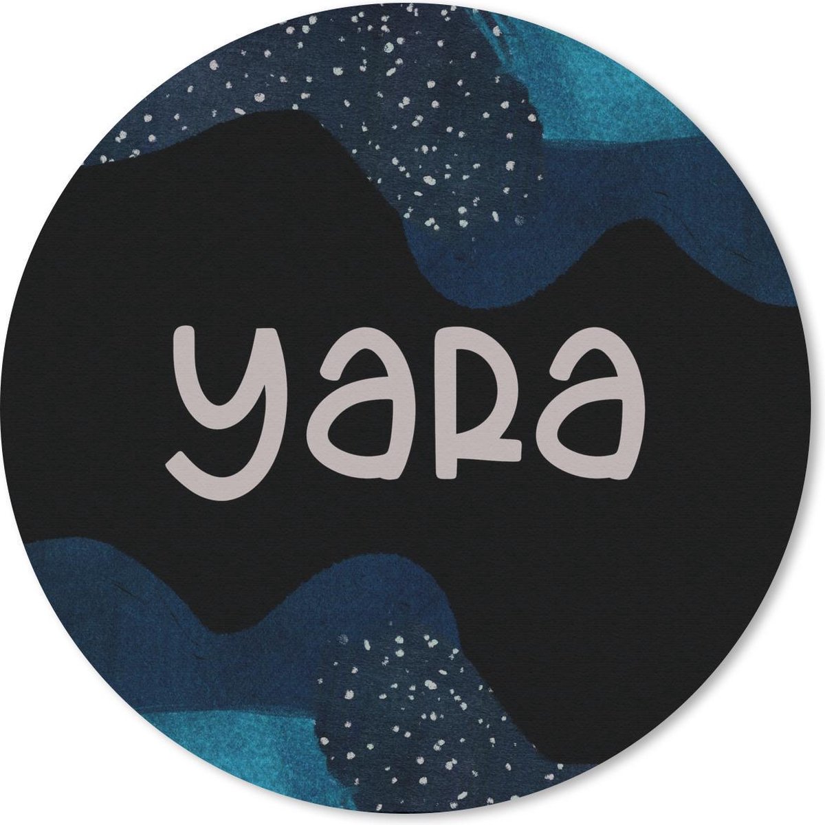 Muismat rond 30x30 cm - Mousepad Yara - Pastel - Meisje - Ronde muismatten