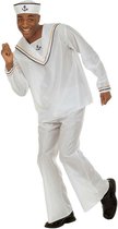 WIDMANN - Wit matrozen kostuum voor volwassenen - Medium - Volwassenen kostuums