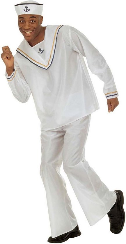 WIDMANN - Wit matrozen kostuum voor volwassenen - Medium - Volwassenen kostuums