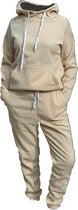 Joggingpak dames, Huispak dames, Campus. Kleur Licht Khaki. Maat M