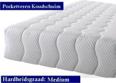 2-Persoons matras - Pocketvering met HR 45 koudschuim- 21 cm - Gemiddeld ligcomfort - 130x200/21