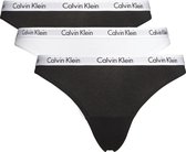 Calvin Klein 3-pack String Dames - Zwart, Wit - Maat M