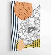 Canvas schilderij - Hand painted illustrations wall arts vector. Surface pattern design. 2 -    – 1843126804 - 50*40 Vertical