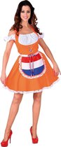 100% NL & Oranje Kostuum | Oranje Boven Hollands Bier Is Beter Dirndl | Vrouw | Extra Small | Bierfeest | Verkleedkleding