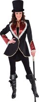 Magic By Freddy's - Middeleeuwen & Renaissance Kostuum - Jas Aristocraat Showgirl Vrouw - zwart - Small - Carnavalskleding - Verkleedkleding