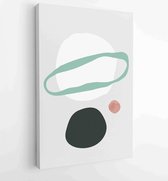 Canvas schilderij - Abstract organic shape Art design for poster, print, cover, wallpaper, Minimal and natural wall art. Vector illustration. 3 -    – 1833235753 - 40-30 Vertical