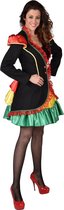 Magic By Freddy's - Limburg Kostuum - Limburgs Carnaval Rio Brasil Jas Vrouw - zwart - XXL - Carnavalskleding - Verkleedkleding