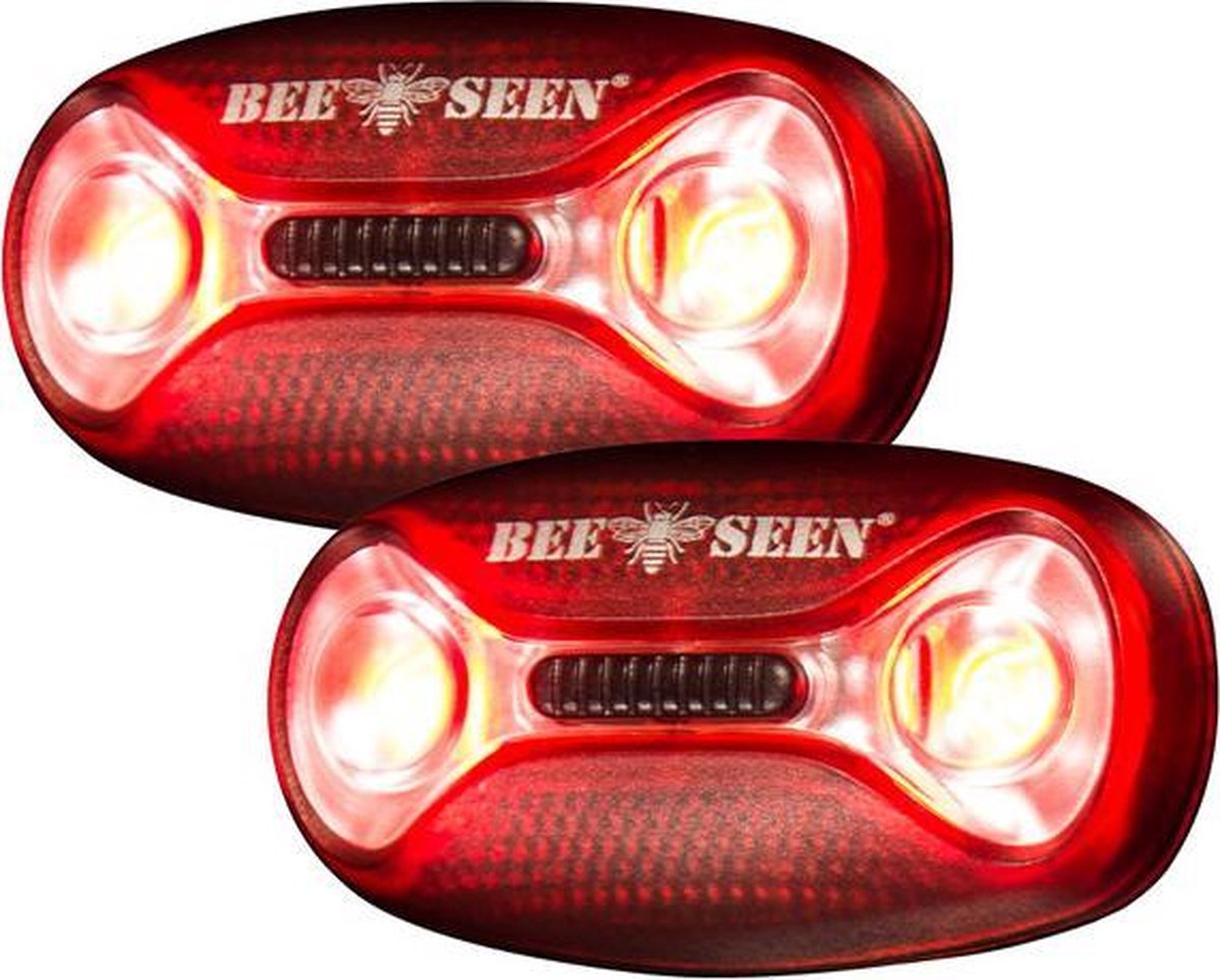 Led Magnet Light Battery | BEE SAFE 2 pack rood | hardloop verlichting | magneet lamp
