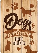 Assiette Deco Can Dogs Welcome (verticale)