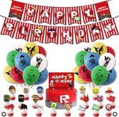 TDR-thema Roblox virtual world game verjaardagsfeestpakket -verjaardag Decoratieset 44-delige set