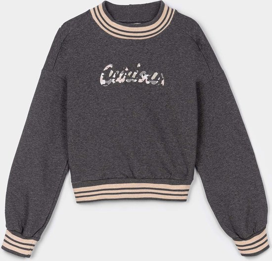 Tiffosi sweater grijs/roze  maat 152