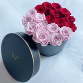 Roses by Valentin | Luxury Flowerbox | Longlife rozen | Giftbox | Cadeau voor haar | Valentijnsdag | Moederdag | Bruiloft | Deux Couleurs Box