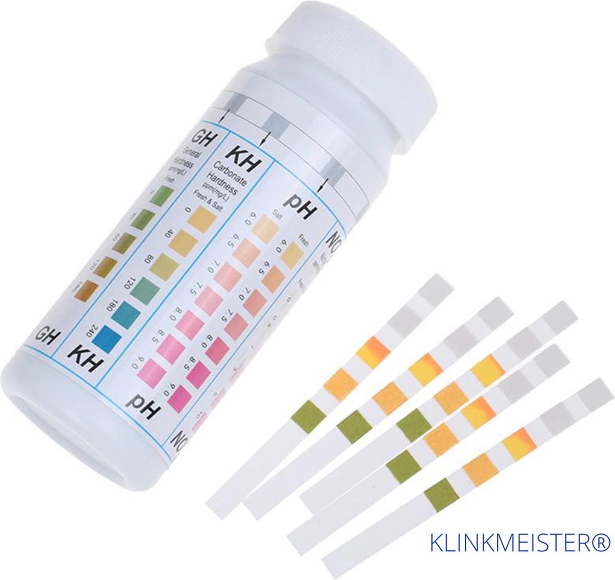 Bandelette de test Klinkmeister® piscine (5 en 1) Valeur PH- Valeur ...