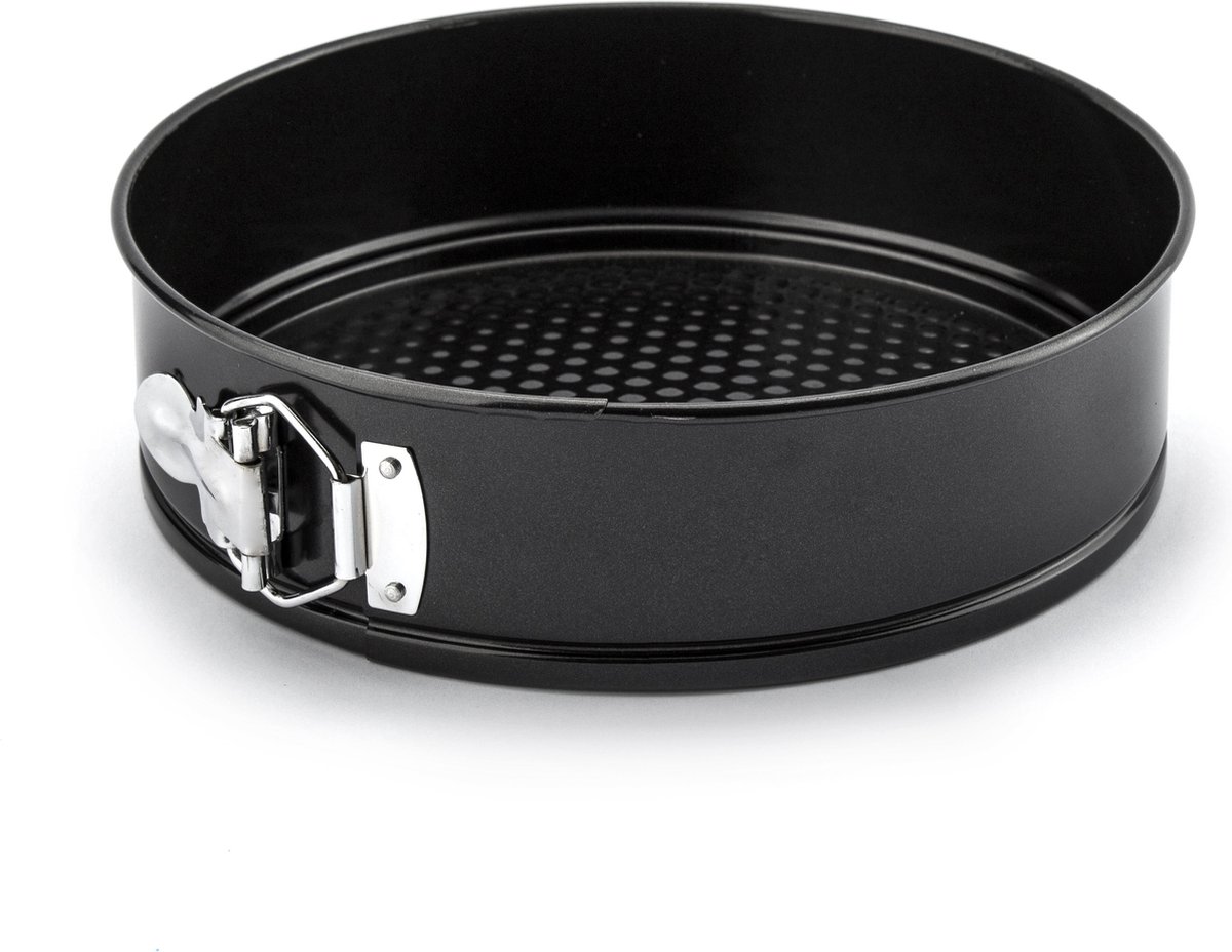Florina Likoris ronde springvorm met anti-aanbaklaag - Bakvorm - Cakevorm - 24 cm - Zwart