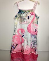 Meisjes jurk Endless Summer met flamingo's 158/164