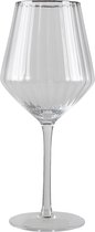 Clayre & Eef Wijnglas 550 ml Transparant Glas Wijnkelk Wijn Drinkglas