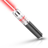 Laserpen zwart | Laserpointer laserlampje | Inclusief 3x batterijen | kattenspeeltjes kat | Niet oplaadbaar | Rode Laser
