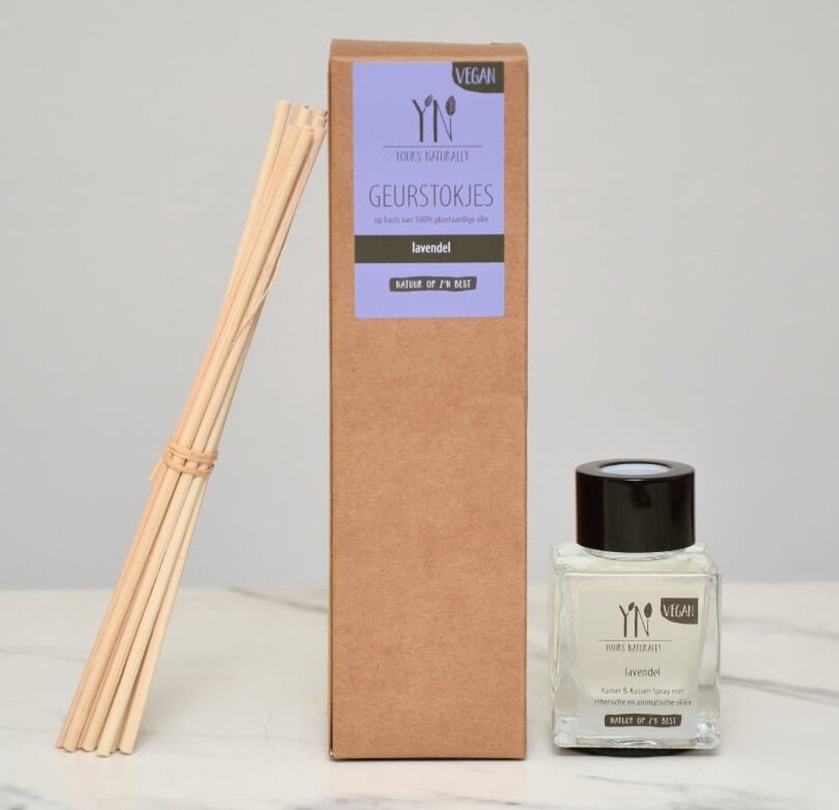 Yours Naturally - Geurstokjes 50 ml - Lavendel - Vegan - Trendy