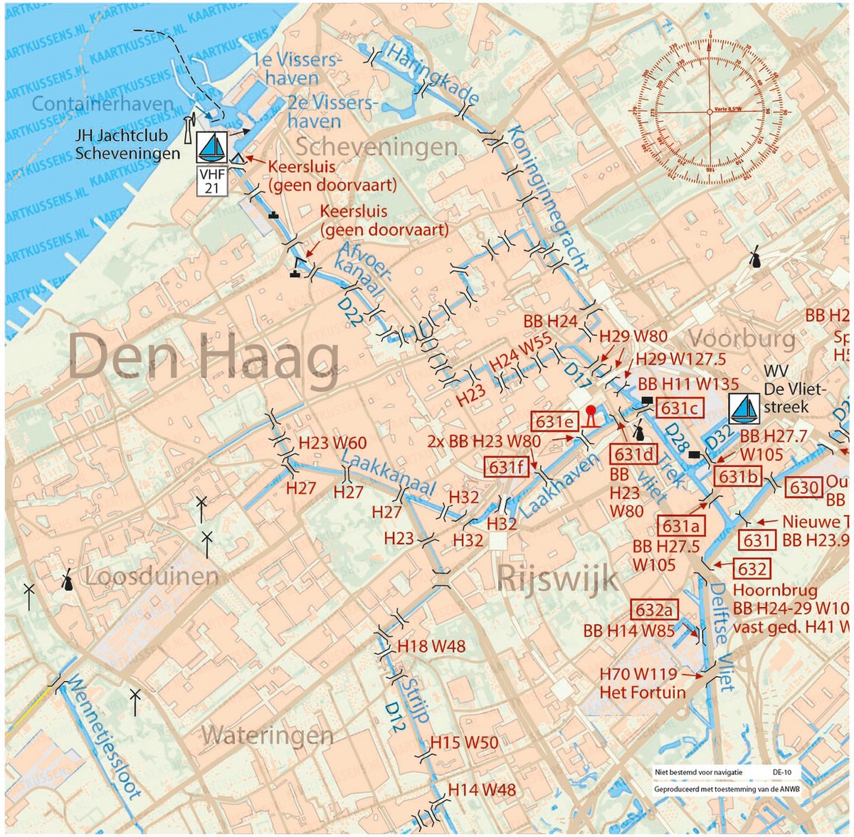 Kaartkussen incl vulling 50x50cm den haag