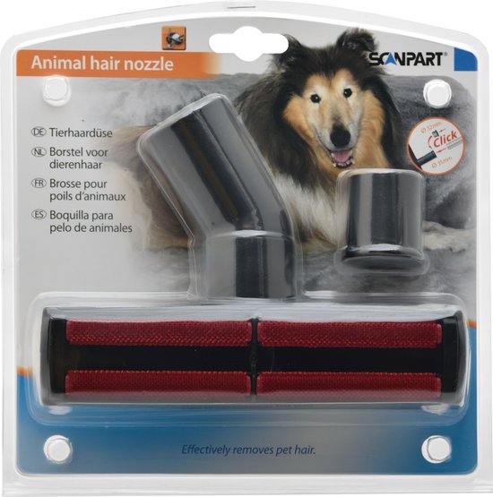 Foto: Scanpart stofzuigermond voor dierenharen 32 en 35 mm voor het verwijderen van honden en katten haar cat and dog geschikt voor aeg bosch electrolux miele moulinex nilfisk panasonic philips rowenta siemens universeel