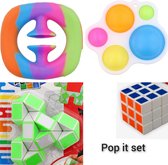 pop it-fidget toys - tik tok game -fidget -- aktie pop it - pop it vierkant- paars- tik tok rage -anti stress - speelgoed - Speelgoed voor Volwassenen Kinderen