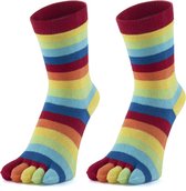Teensokken | Katoenen gespleten vijf teensokken | Warme sokken | Huissokken | Grappige sokken | Coole sokken | Cadeau voor dames | 2 paar