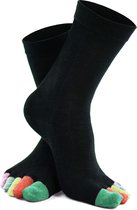 Teensokken | Katoenen gespleten vijf teensokken | Warme sokken | Huissokken | Grappige sokken | Coole sokken | Cadeau voor dames | 2 paar
