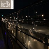 KerstXL Ijspegelverlichting Lichtgordijn - 12 meter - 360 LEDs - Warm wit - Met 8 functies