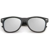 Wayfarer zonnebril spiegelglazen - Zilver Gepolariseerd