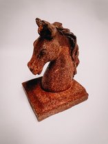 Tuinbeeld - tuindecoratie - beeld - paard - gietijzer - roest
