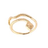 24/7 Jewelry Collection Slang Ring Verstelbaar - Verstelbare Ring - Goudkleurig