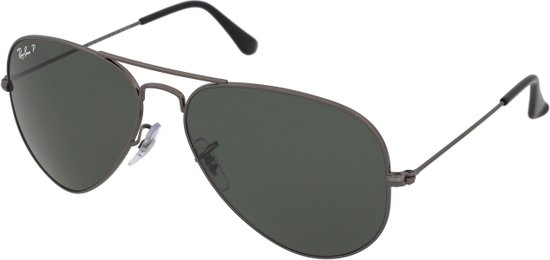 Ray-Ban RB3025 004/58 - Aviator (Classic) - zonnebril - Staalgrijs/Groen Klassiek G-15 - Polarized - 58mm van Ray-Ban — afbeelding 4