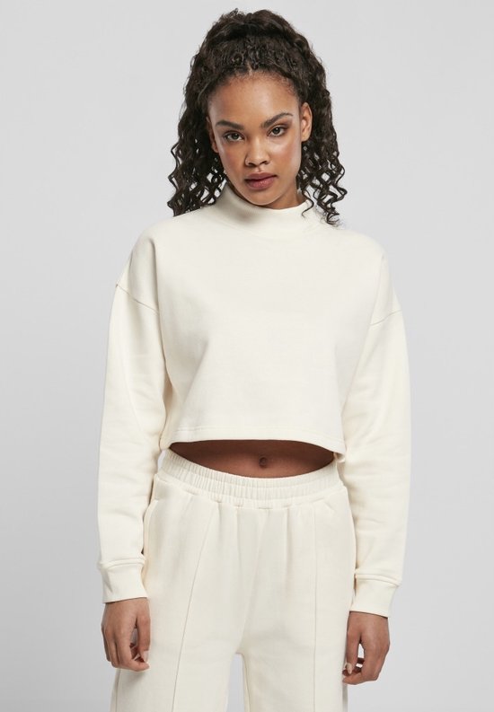 Urban Classics Crop Pull/Pull -L- Oversize Col Haut Crew Cream