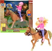 Toi Toys Horses Tienerpop klein op paard