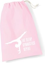 Sparkle&Dream - Leertjes/Lusjes Tasje 'Repeat' Roze - voor turnen en gymnastiek