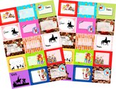 3BMT® Sinterklaas Stickers set van 30 Sinterklaas Naamstickers - 30 Sinterklaas etiketten