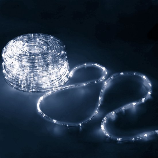 Springos Lichtslang | Lichtsnoer | Lichtsnoer Binnen | Lichtsnoer Buiten | Lichtslinger | 30 m | Koel Wit | 720 LED - springos