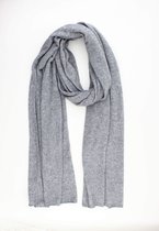 Coco cashmere scarf- valentijn cadeautje voor hem- Omslagdoek-Fijn gebreide kasjmier sjaal- Uni- Cadeau voor man- Cadeau voor vrouw- Cosy chic-Grijs