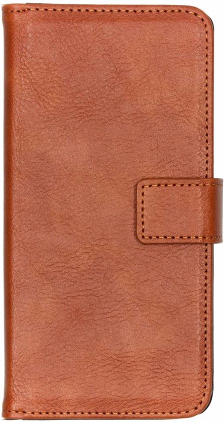 Hoesje Met Pasjeshouder Geschikt voor Samsung Galaxy S10e - Luxe Bookcase smartphone - Bruin