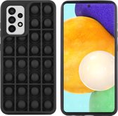 iMoshion Pop It Fidget Toy - Pop It hoesje voor de Samsung Galaxy A52(s) (5G/4G) - Zwart