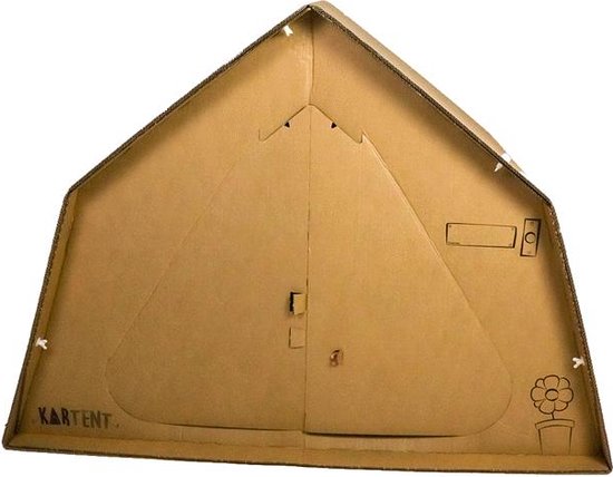 Kartonnen Kartent junior tent 80 cm - 80/160 x 150 x 110 cm - Kartent
