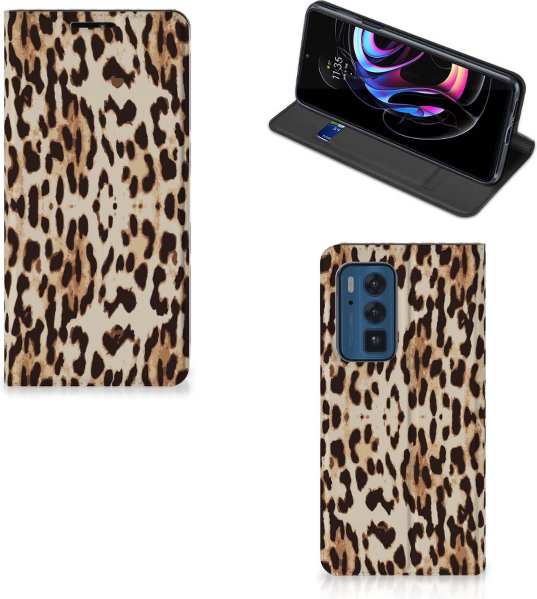 Motorola Edge 20 Pro Hoesje maken Leopard