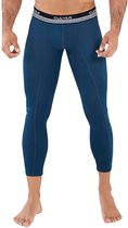 Clever Moda - Reaction Sport Legging Petrol Blauw - Maat XL - Heren Legging - Sportkleding mannen